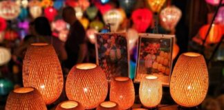 ĐÈN NƠM TRE GIÁ RẺ Đèn nơm tre giá rẻ